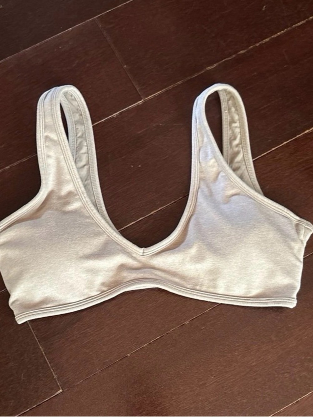 P'tula Light Gray Wireless Scoop Bralette